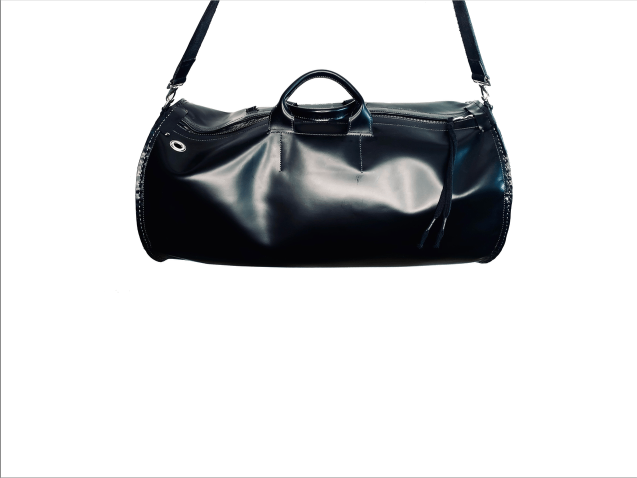 Structured top duffle bag